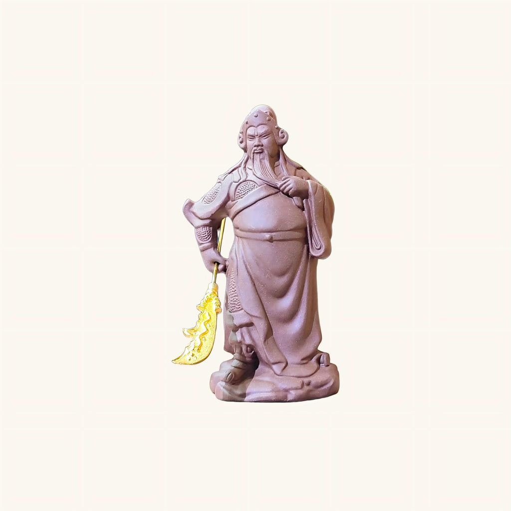 關公像 關羽關二爺武財神 紫砂擺件