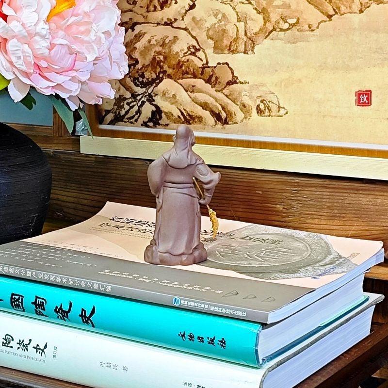 關公像 關羽關二爺武財神 紫砂擺件